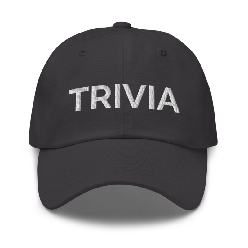 Trivia Hat - Dark Grey