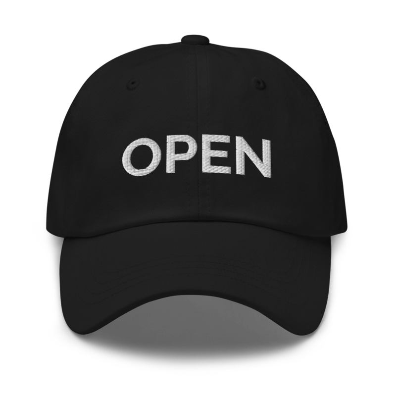 Open Hat - Black