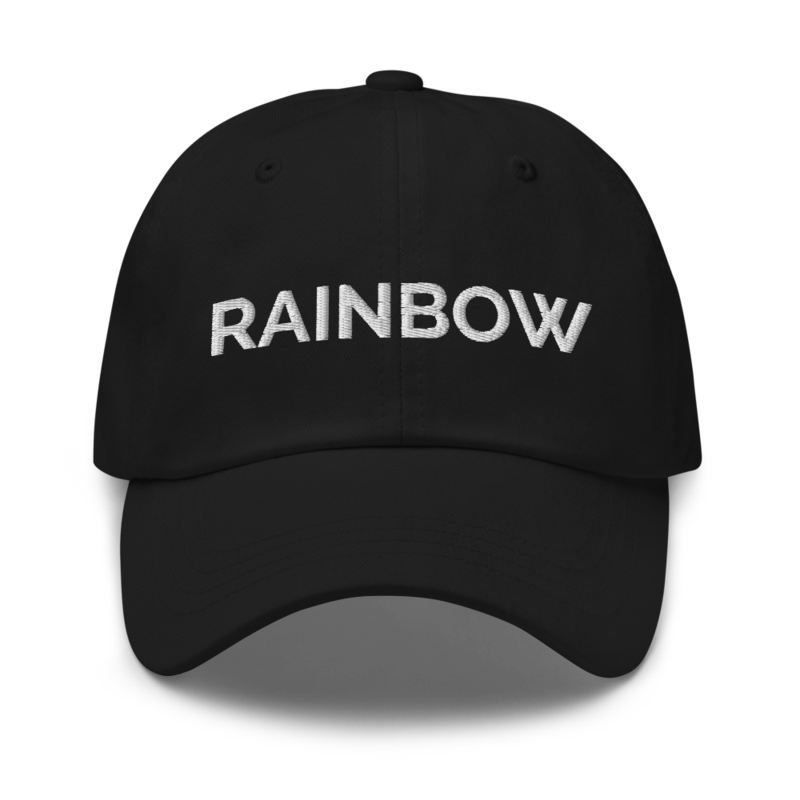 Rainbow Hat - Black