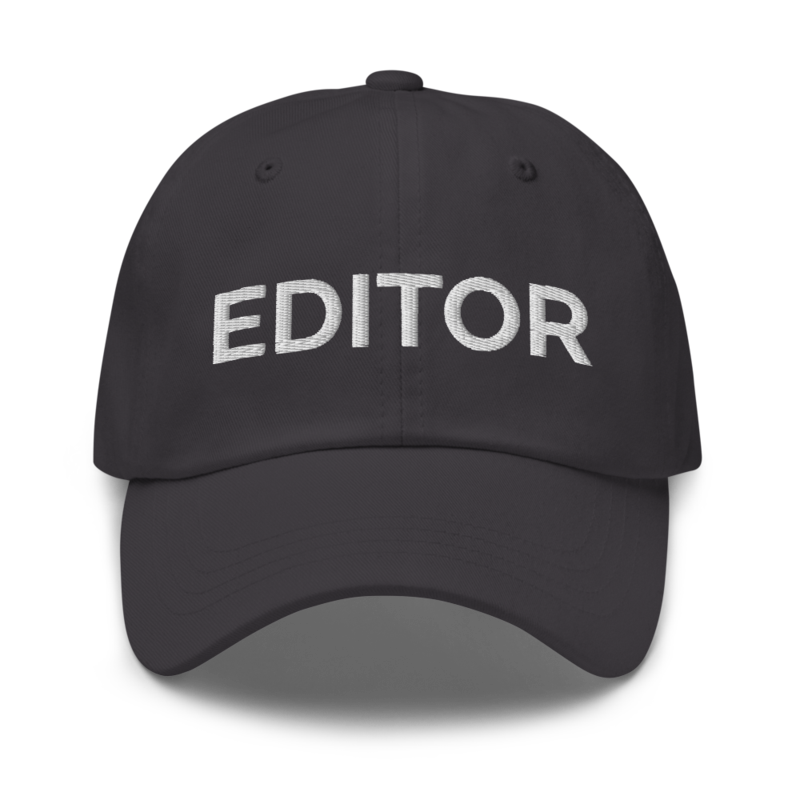 Editor Hat - Dark Grey