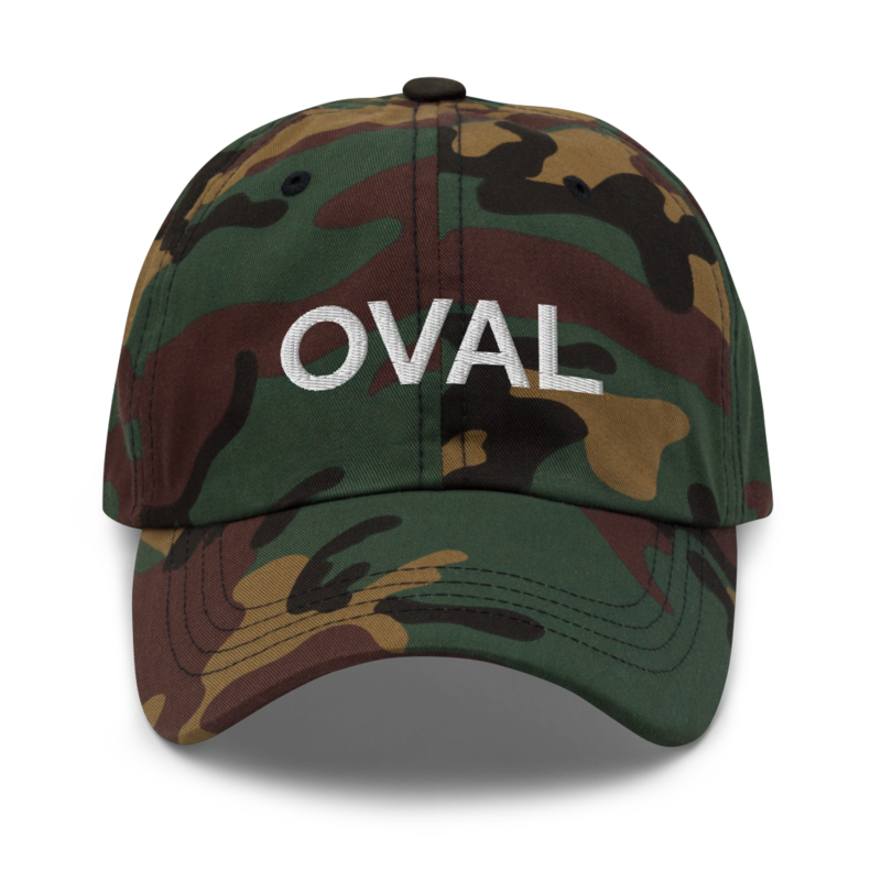 Oval Hat - Green Camo