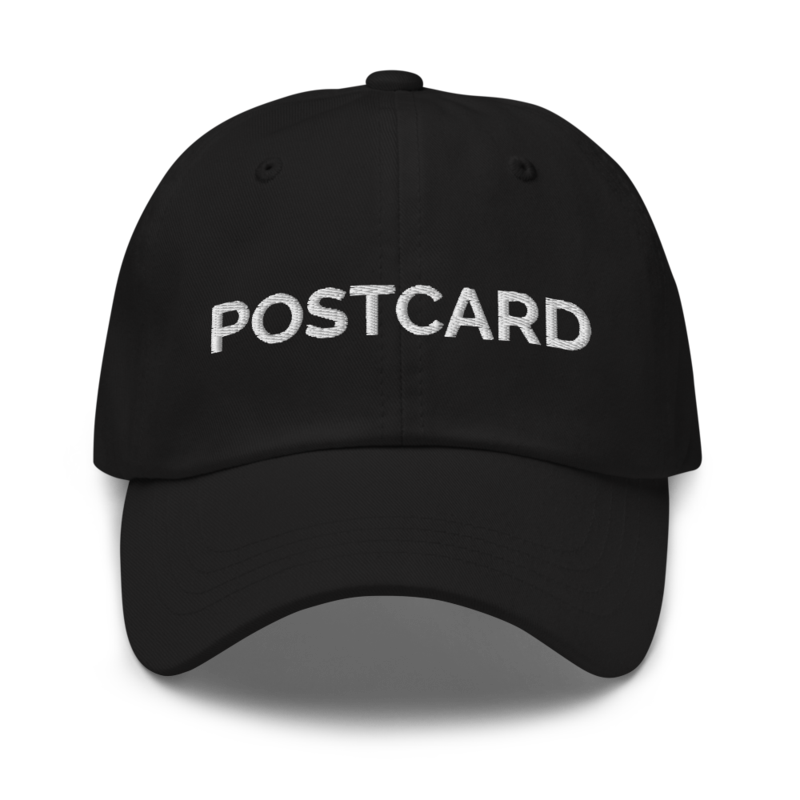 Postcard Hat - Black