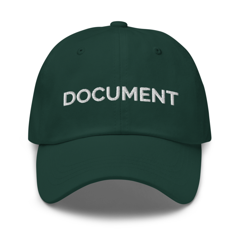 Document Hat - Spruce