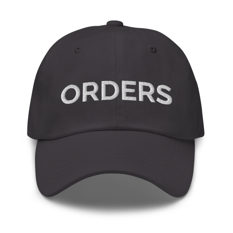 Orders Hat - Dark Grey