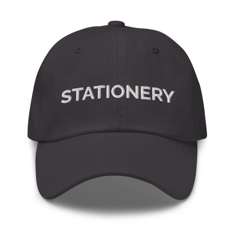 Stationery Hat - Dark Grey