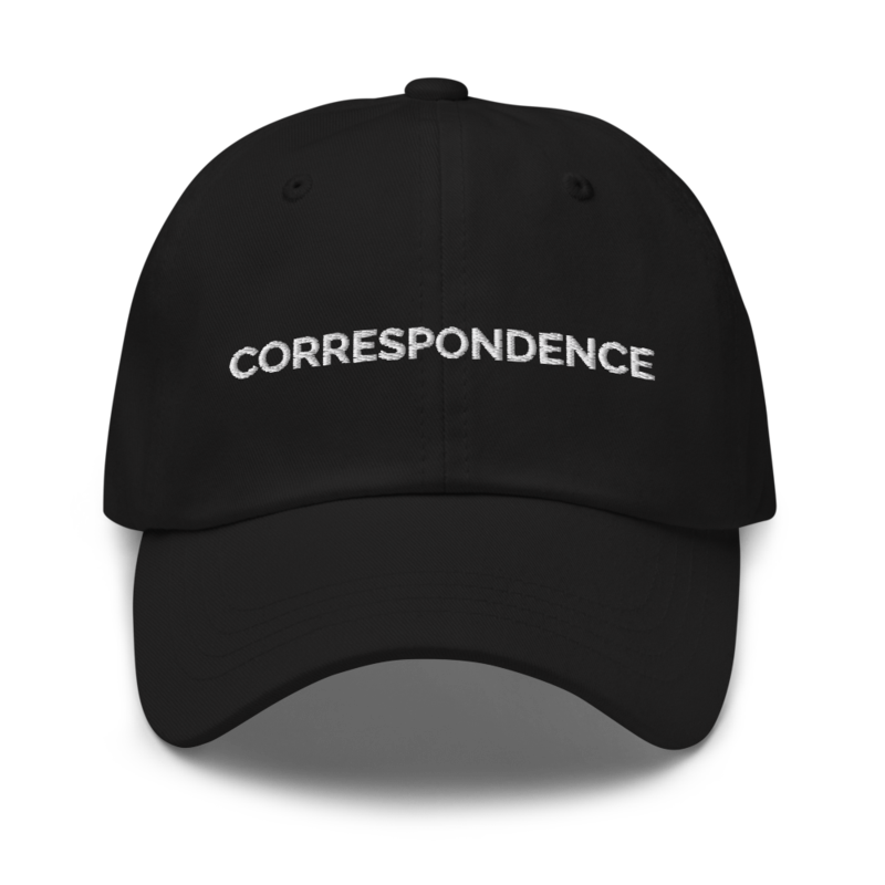 Correspondence Hat - Black