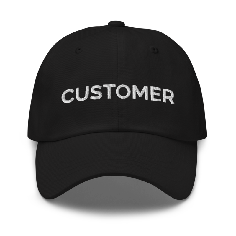 Customer Hat - Black