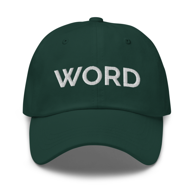 Word Hat - Spruce