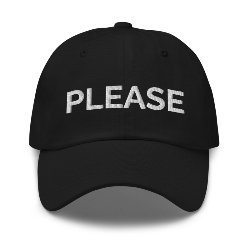 Please Hat - Black