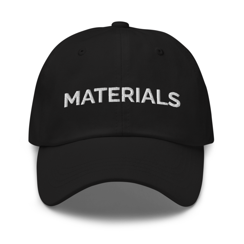 Materials Hat - Black