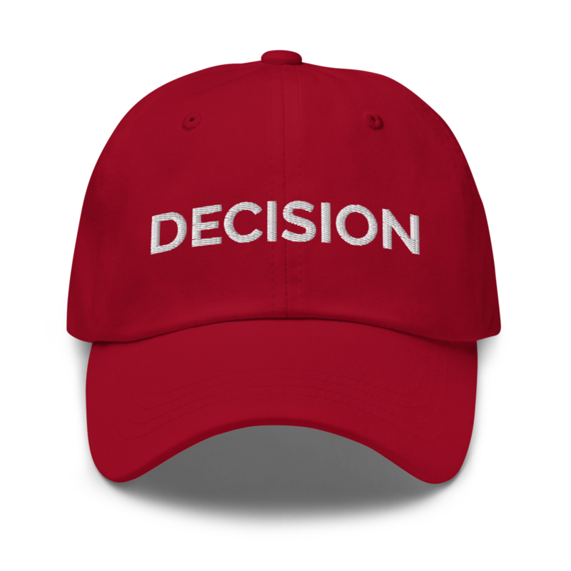 Decision Hat - Cranberry