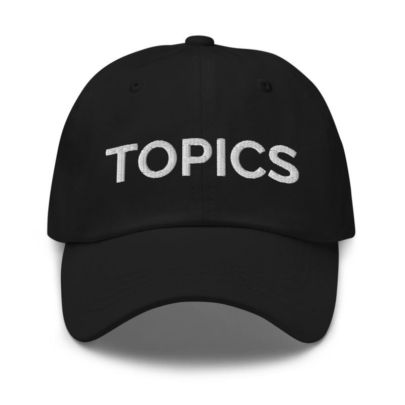 Topics Hat - Black