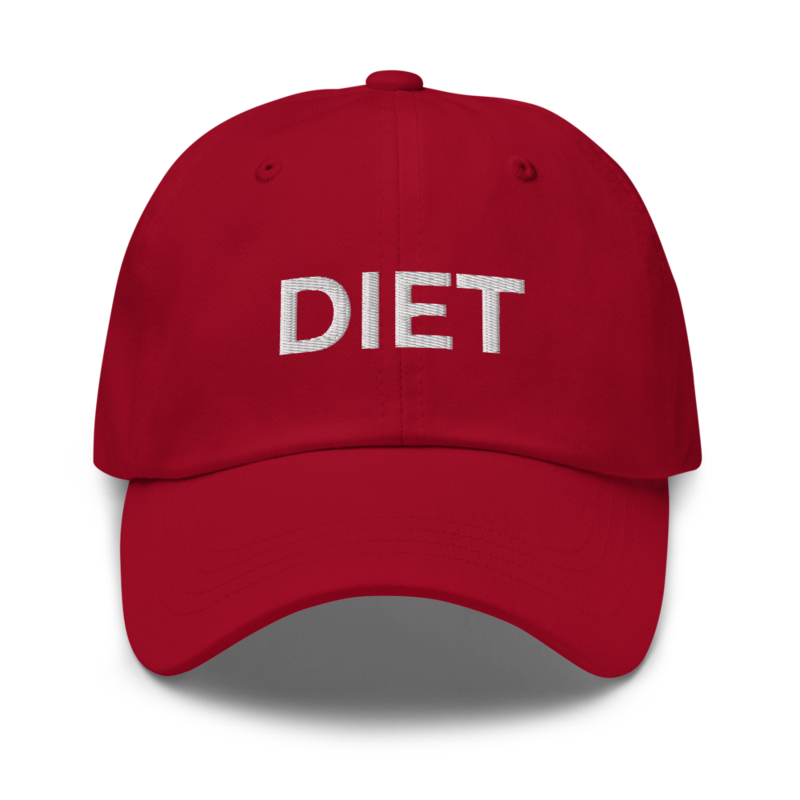 Diet Hat - Cranberry