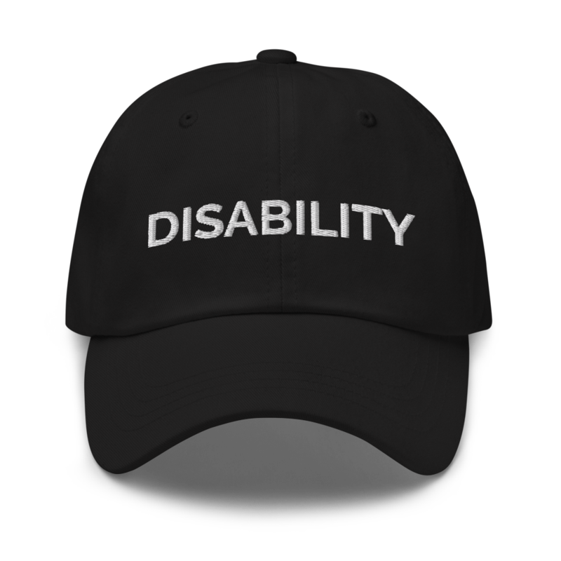 Disability Hat - Black
