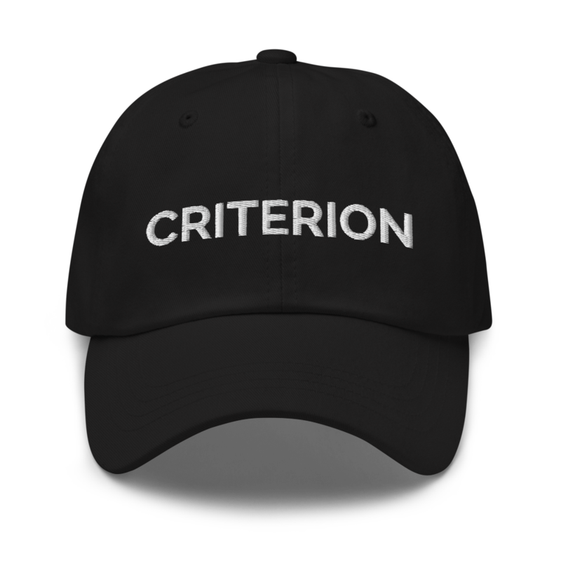 Criterion Hat - Black