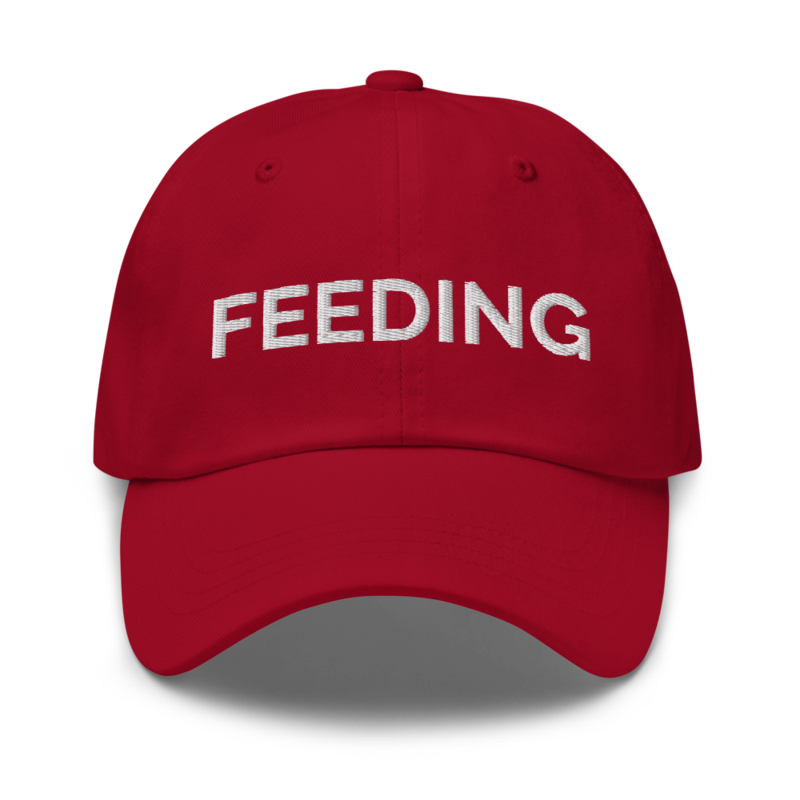 Feeding Hat - Cranberry