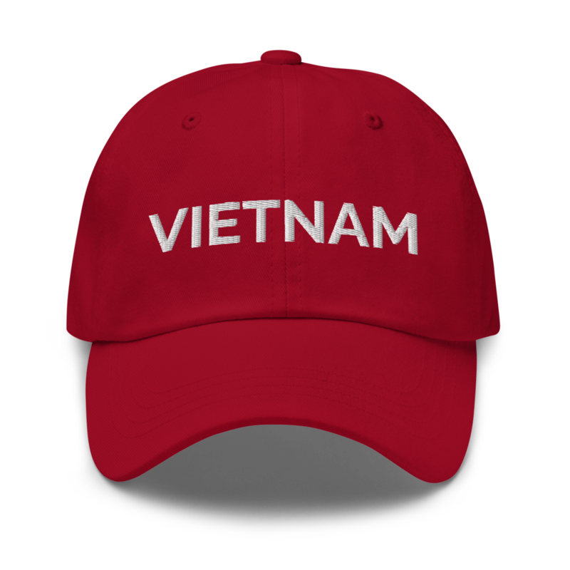 Vietnam Hat - Cranberry