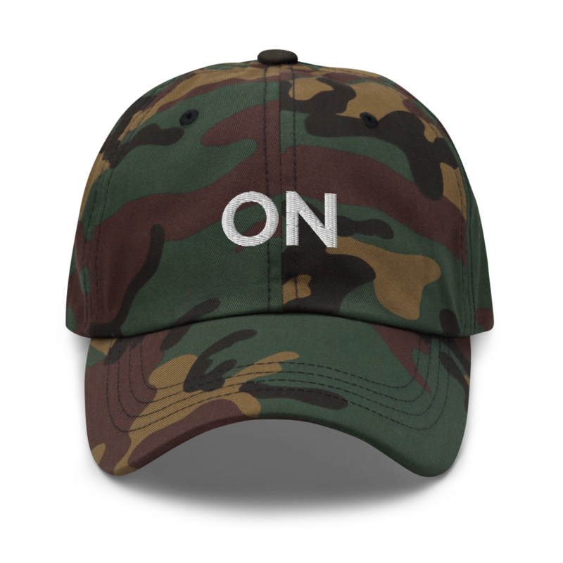 On Hat - Green Camo