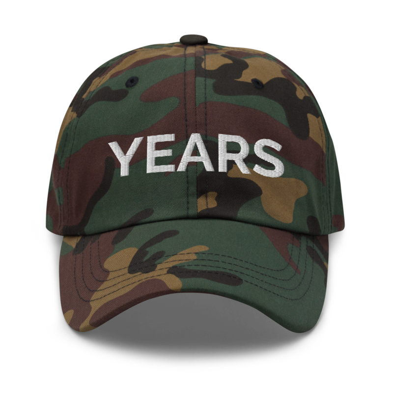 Years Hat - Green Camo