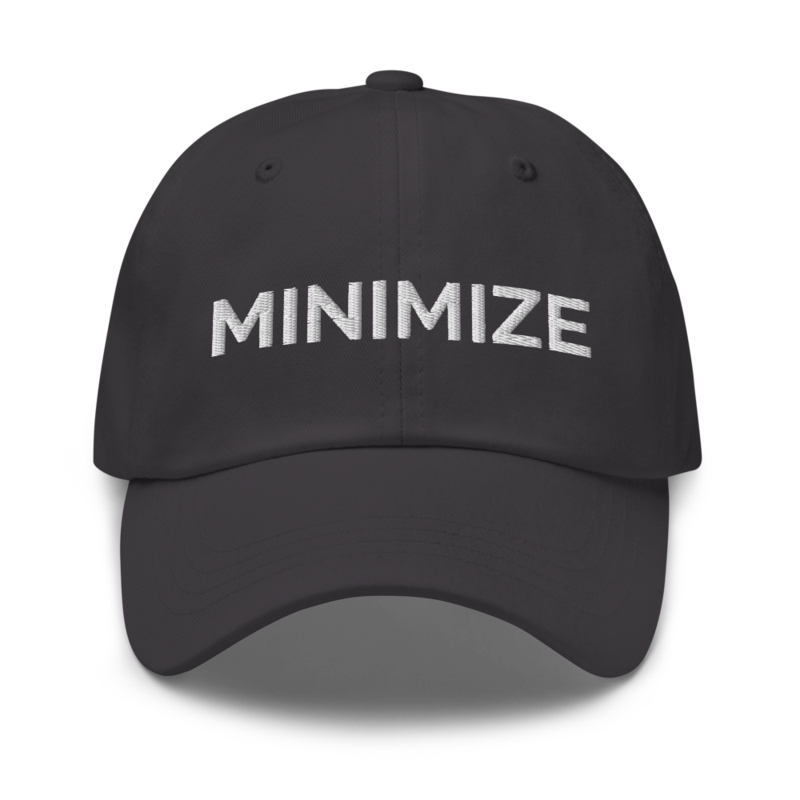 Minimize Hat - Dark Grey