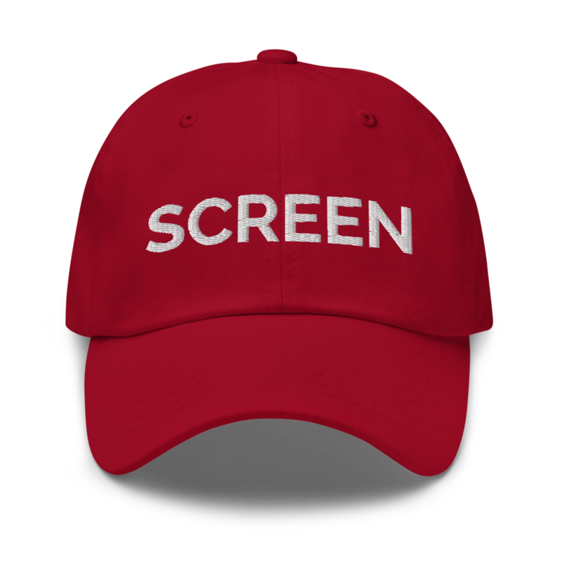 Screen Hat - Cranberry