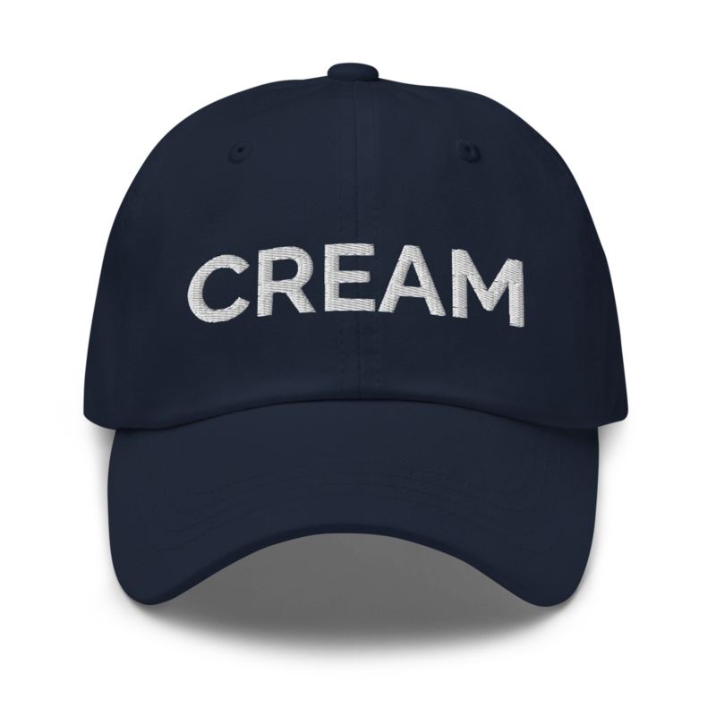 Cream Hat - Navy