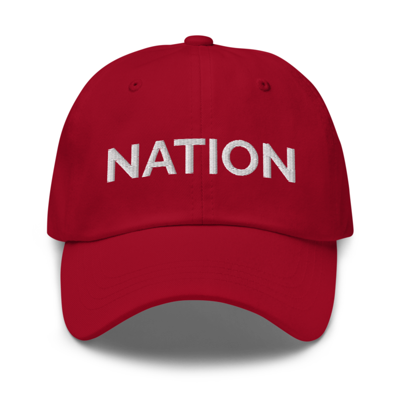 Nation Hat - Cranberry