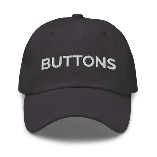 Buttons Hat - Dark Grey