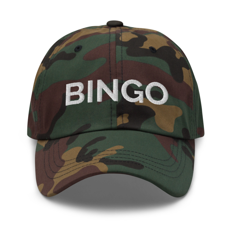 Bingo Hat - Green Camo