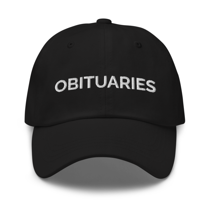 Obituaries Hat - Black