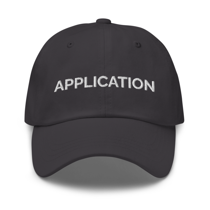 Application Hat - Dark Grey