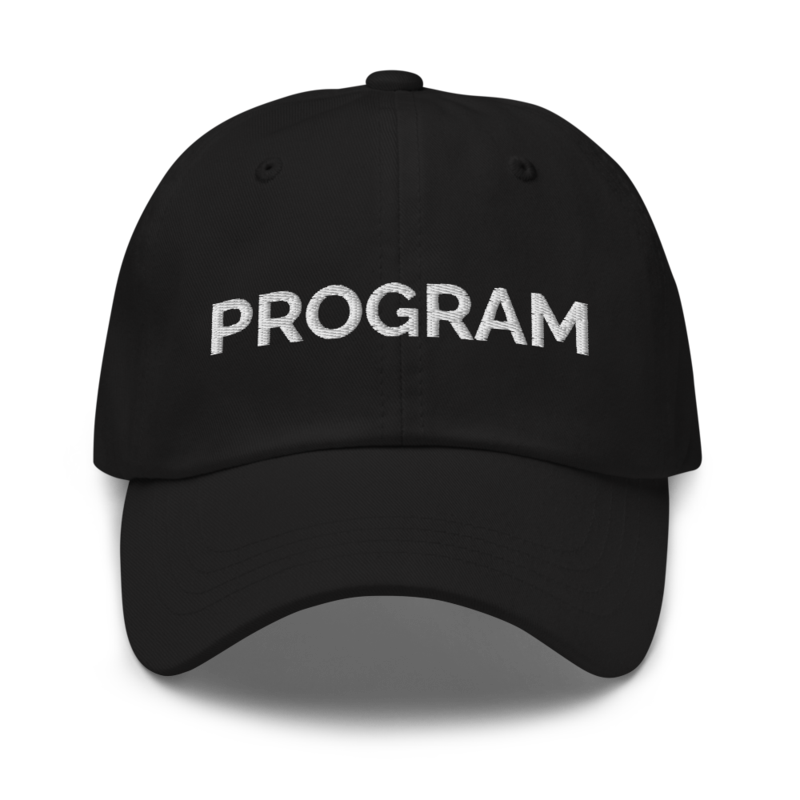 Program Hat - Black