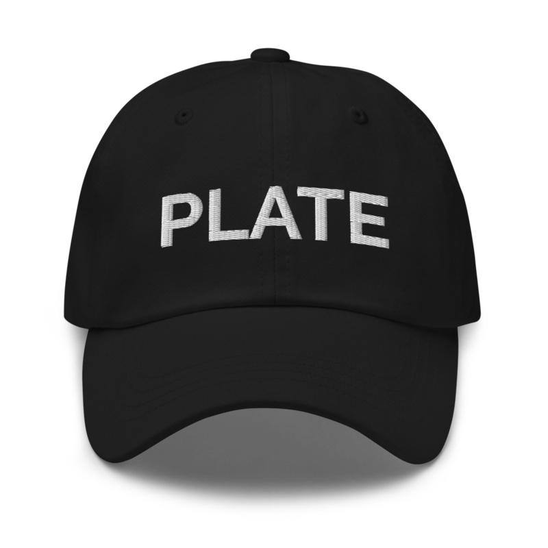 Plate Hat - Black