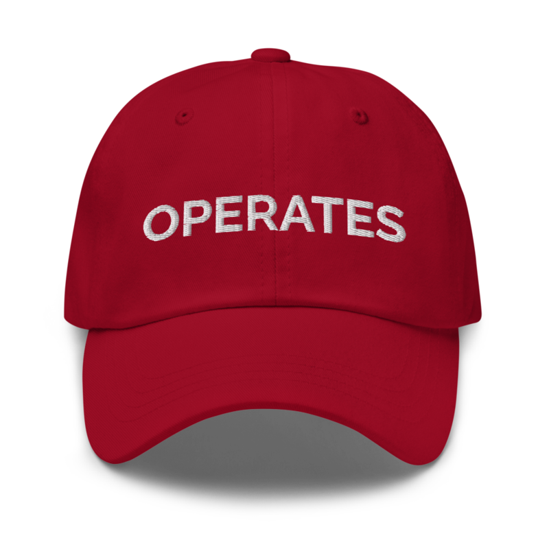 Operates Hat - Cranberry
