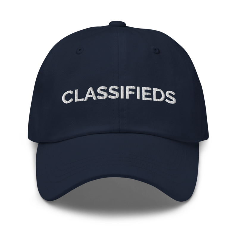 Classifieds Hat - Navy