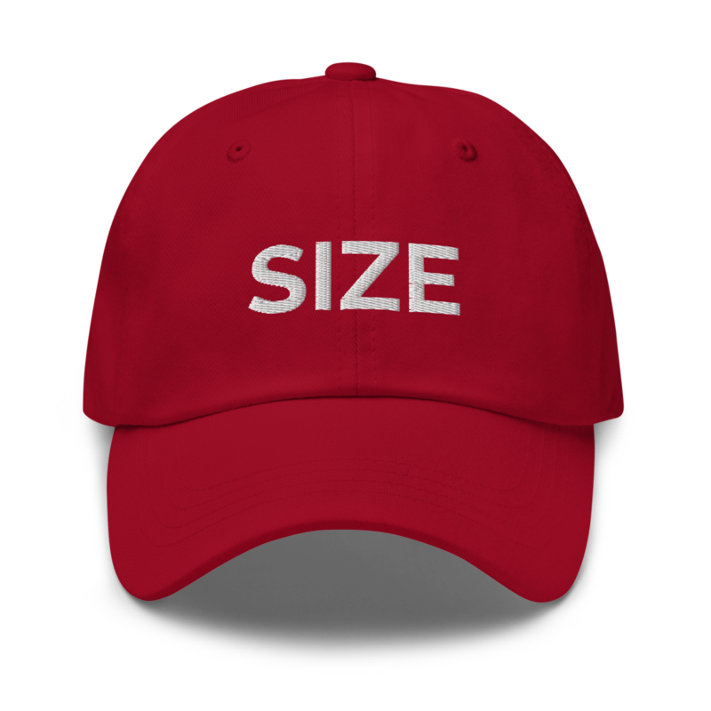 Size Hat - Cranberry