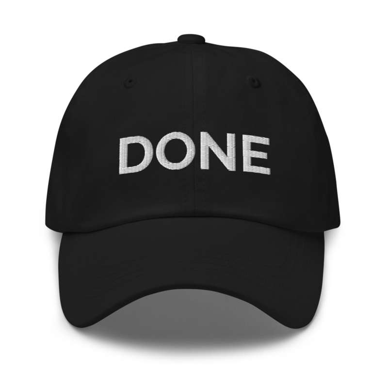 Done Hat - Black