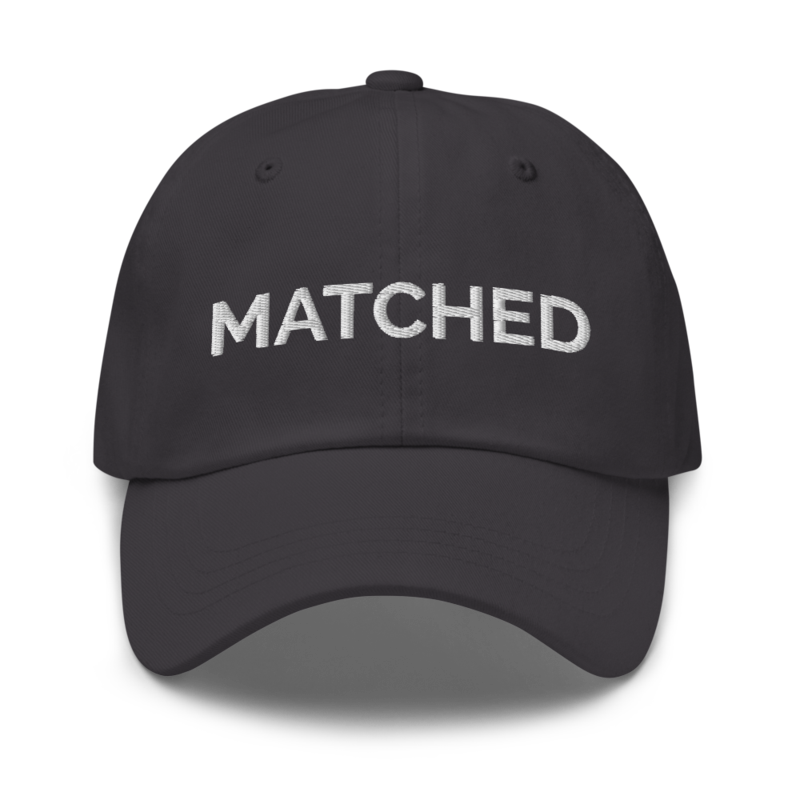 Matched Hat - Dark Grey