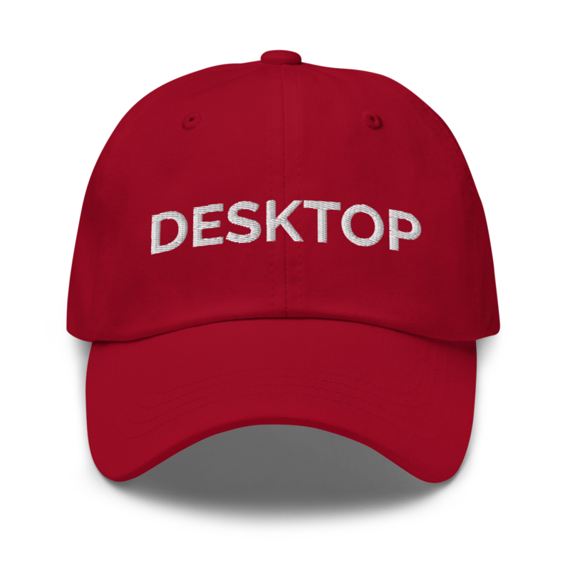 Desktop Hat - Cranberry
