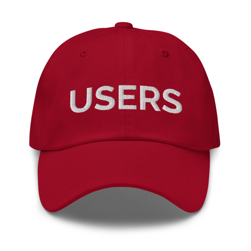 Users Hat - Cranberry