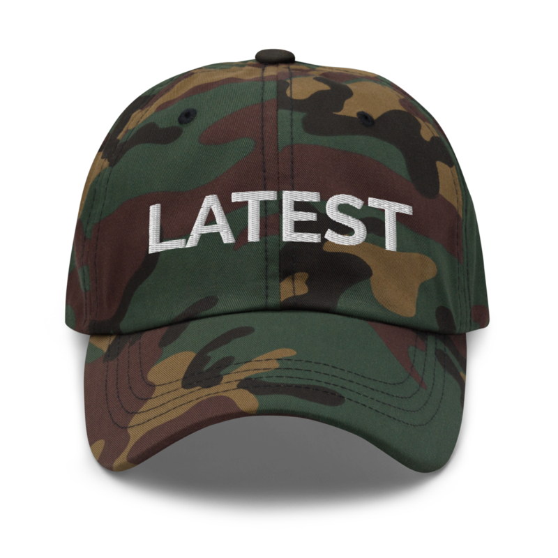 Latest Hat - Green Camo