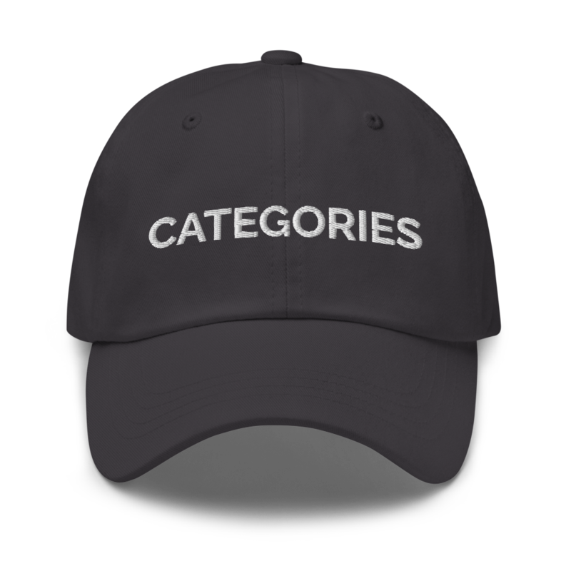 Categories Hat - Dark Grey