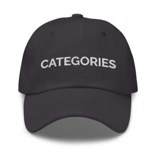 Categories Hat - Dark Grey