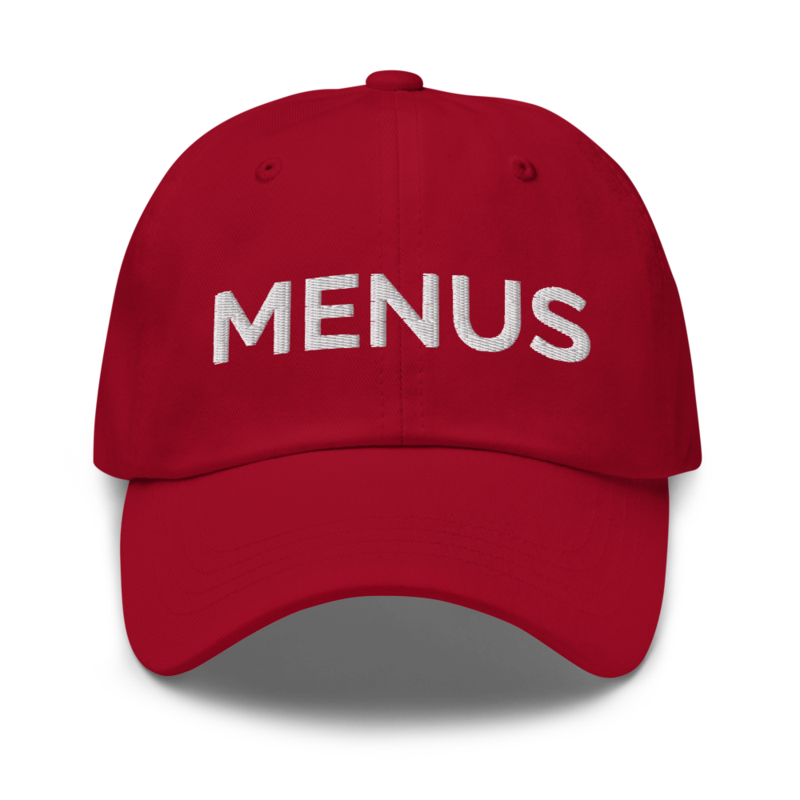 Menus Hat - Cranberry