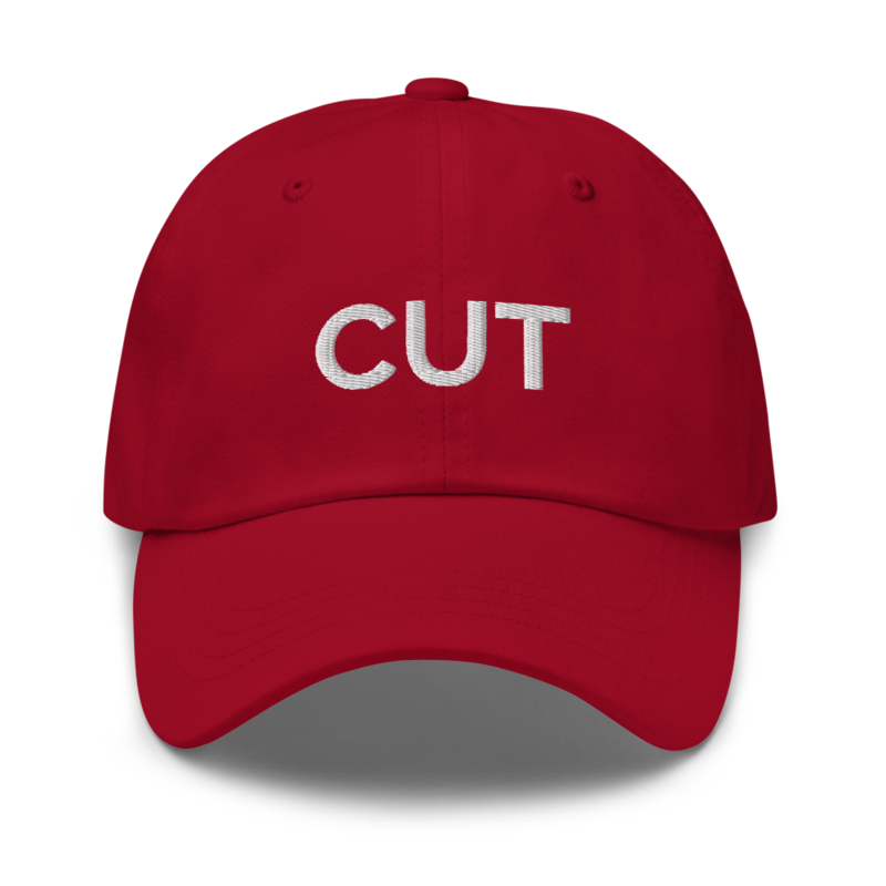 Cut Hat - Cranberry