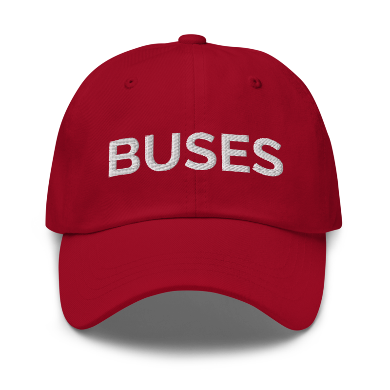 Buses Hat - Cranberry