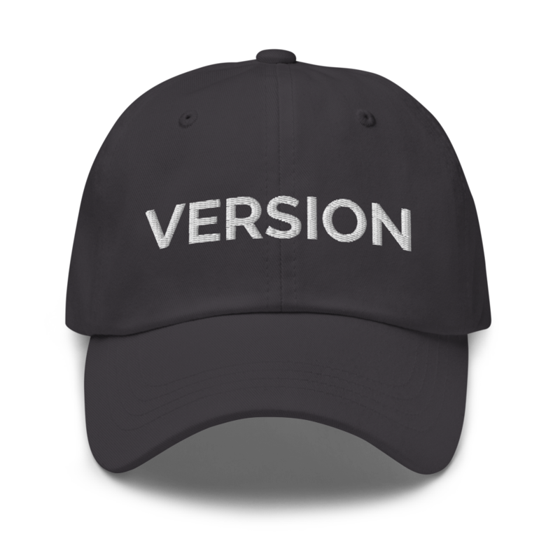 Version Hat - Dark Grey