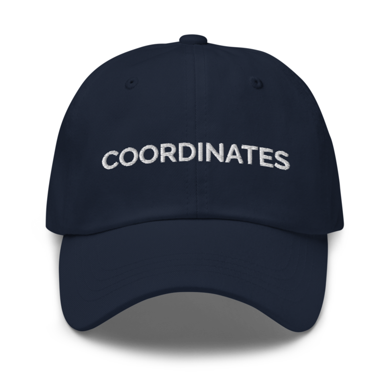 Coordinates Hat - Navy