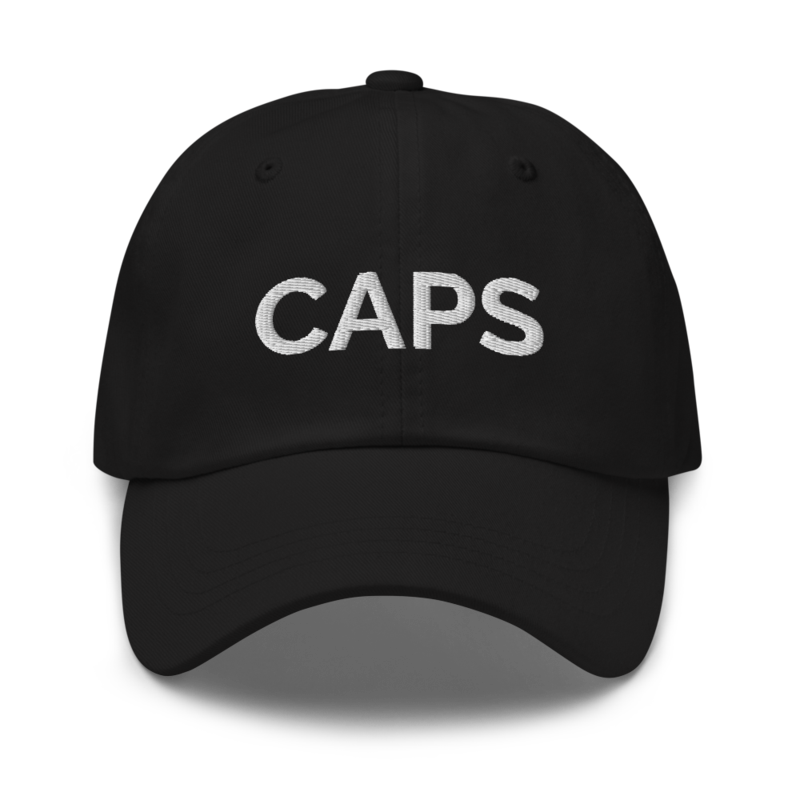 Caps Hat - Black