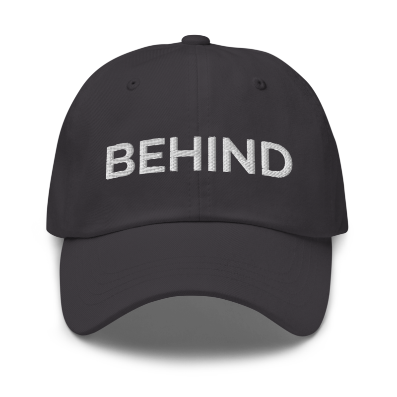 Behind Hat - Dark Grey